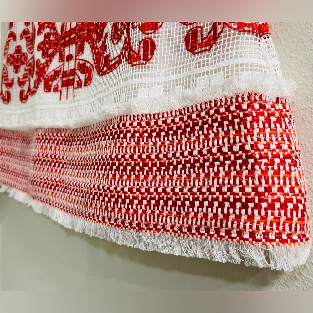 ALEXIS Anzel Skirt in Red Embroidery Size XS - Picture 3 of 8